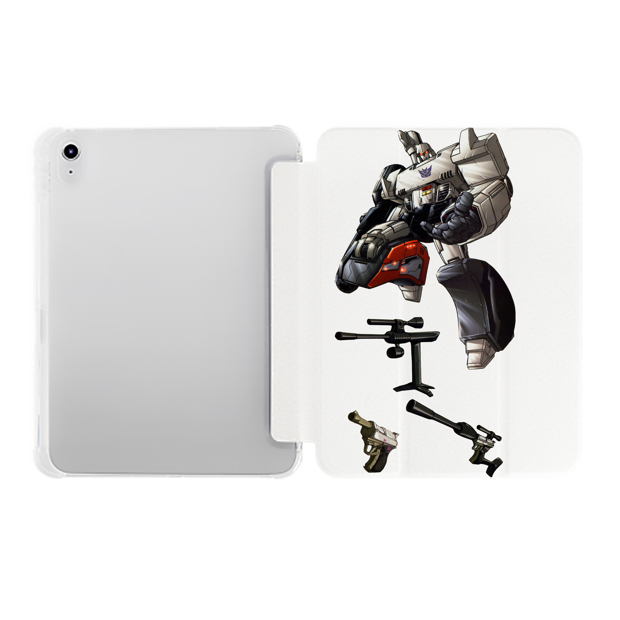 （画像用）  IPad ケース ペン収納付き 三つ折りスタンド PUレザー×シリコン 対応機種9.5/10.5/10.9インチ